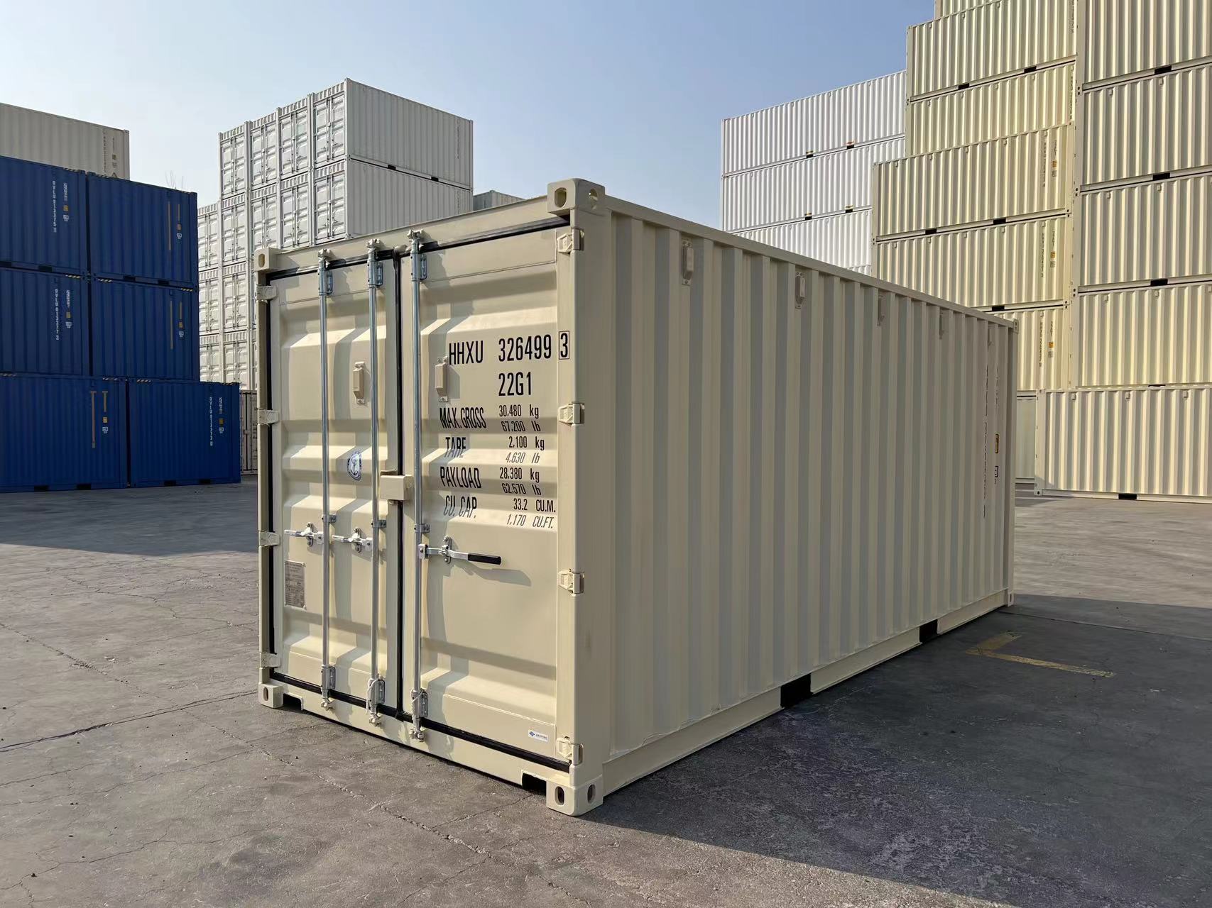 20 ft beige storage container