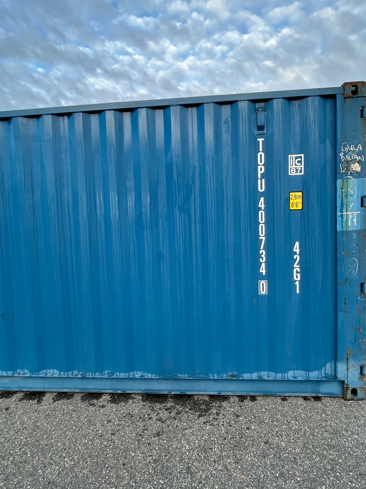 40 ft insulated container with dehumidifier